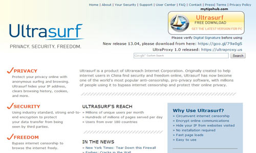 ultrasurf latest version free download 2014