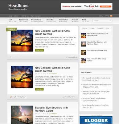 Headlines for Blogspot