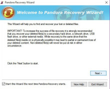 pandora recovery filetype